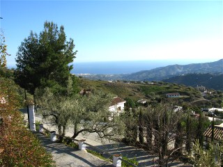 Blick vom Haus auf das Meer